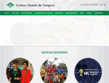 Tablet Screenshot of clublibanestampico.com